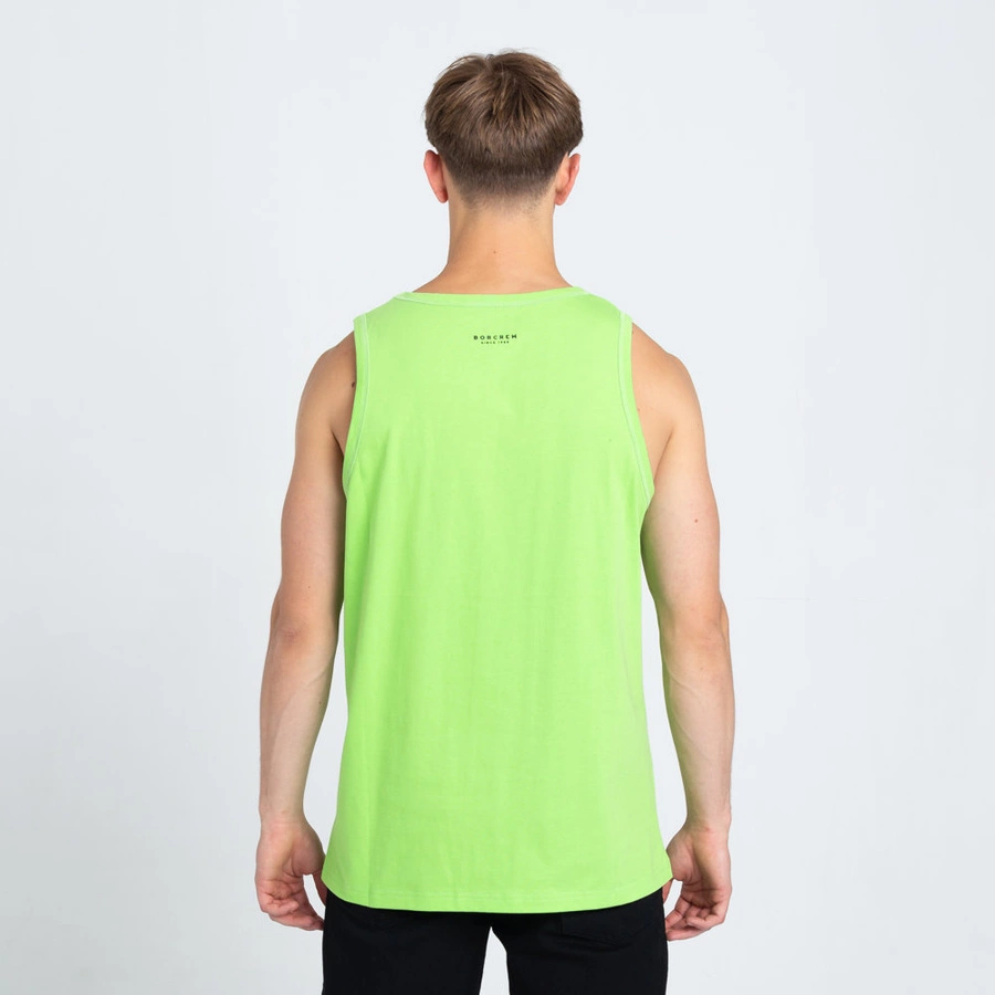 Biuro Ochrony Rapu BORCREW CLASSIC Tank Top Zielony Neon