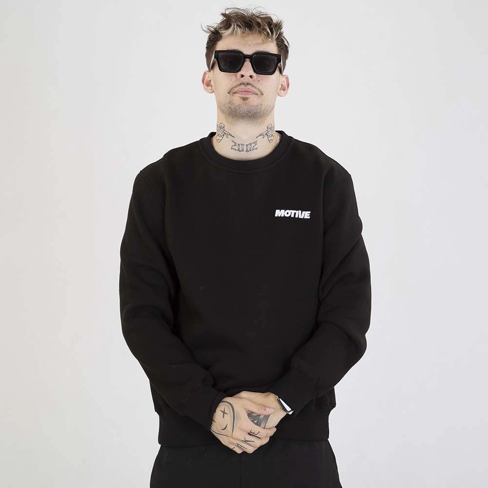 Bluza Motive Crewneck Self czarna żółta