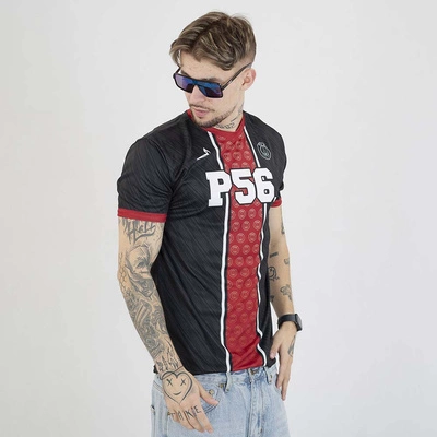 Koszulka Dudek P56 Palę Sobie Grass Football czarna czerwona 