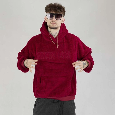 Bluza Grube Lolo Hoodie Teddy czerwona