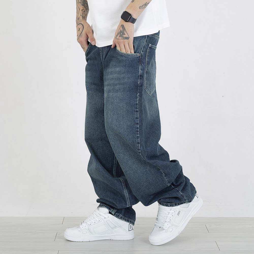 Spodnie Baggy I8 Denim BAG91 ciemne niebieskie