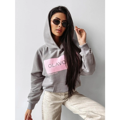Bluza Olavoga Hoodie Sweet Roll szara