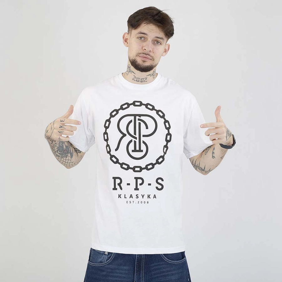 Koszulka RPS Rysiu Peja Solufka Chain biała