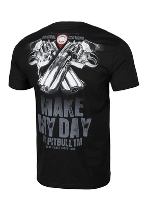 Koszulka Pit Bull Middle Make My Day czarna