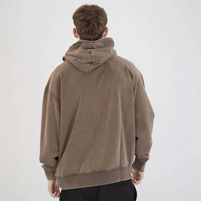 Bluza Prosto Hoodie Checked brązowa