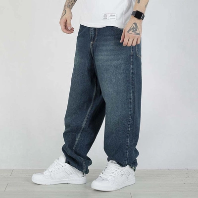 Spodnie Baggy I8 Denim BAG58 ciemne niebieskie