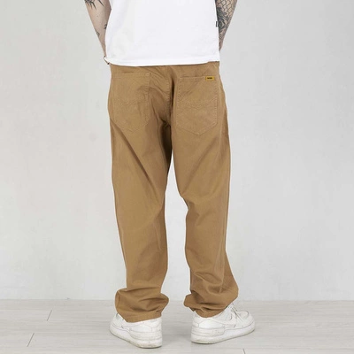 Spodnie Mass Pants Baggy Fit Slang brązowe