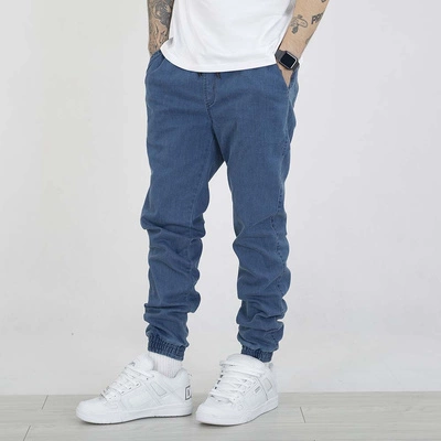 Spodnie Grube Lolo Dymek Back Haft light jeans