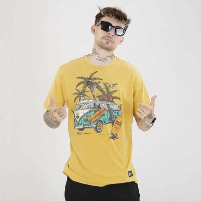 Koszulka Pit Bull Open Beach washed żółta