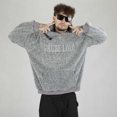 Bluza Grube Lolo Hoodie Teddy szara