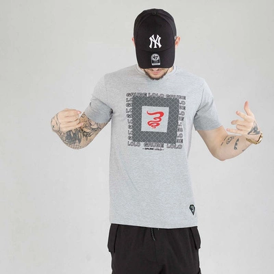 Koszulka Grube Lolo Kwadrat Fonts szara