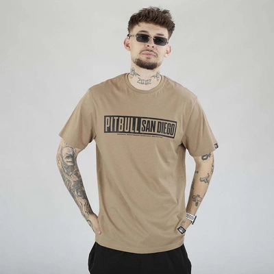 Koszulka Pit Bull Eighty Nine Dog beżowa