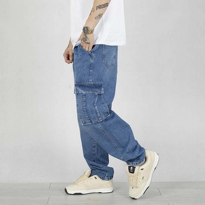 Spodnie Baggy Cargo I8 Denim BAG31 blue