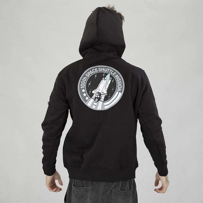 Bluza Alpha Industries Hoodie Space Shuttle 178317 czarna