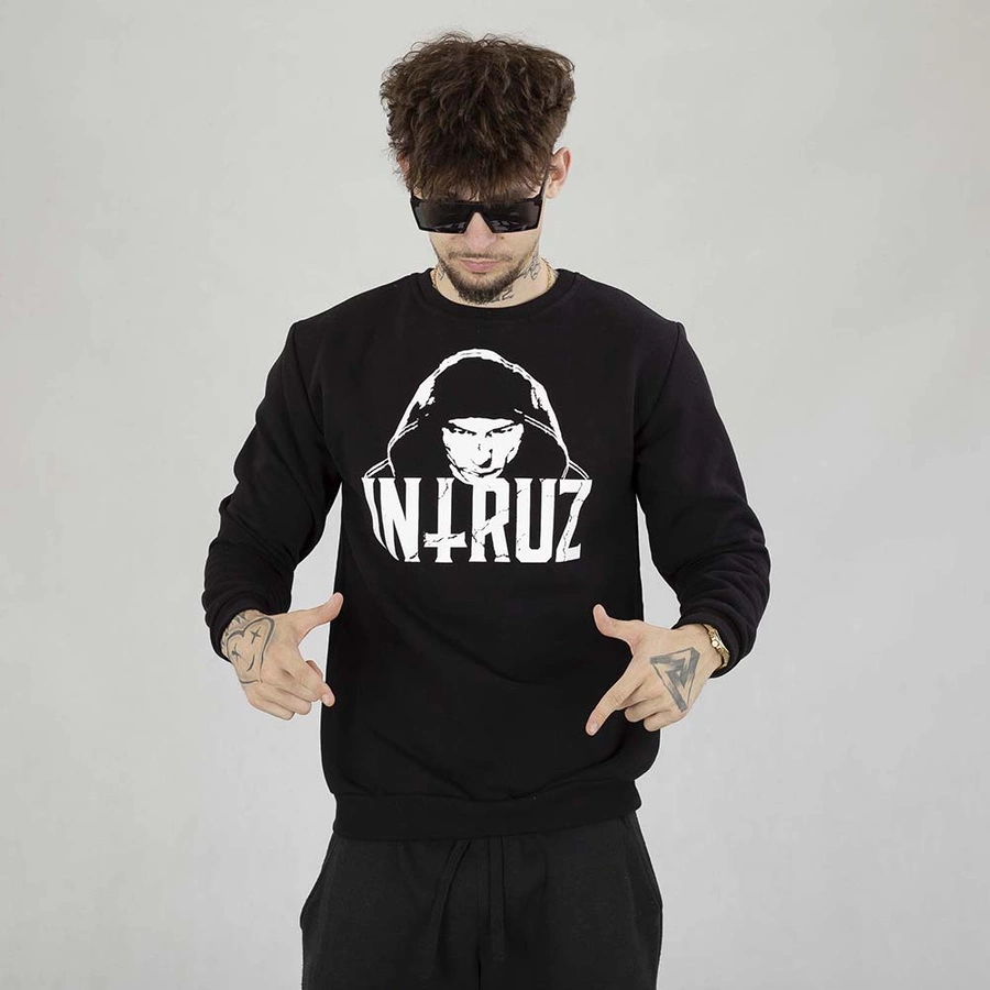 Bluza Crewneck Intruz Big Face czarna