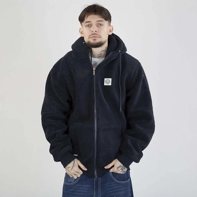 Kurtka Zimowa Mass Hoodie ZIP Patch Teddy granatowa