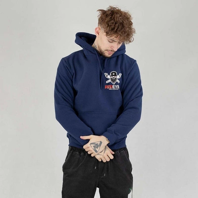 Bluza Hoodie Red Eyes King granatowa