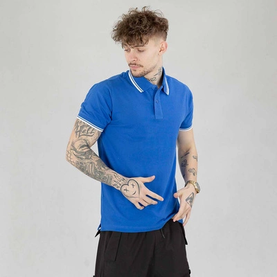 Koszulka Polo Niemaloga Stripes niebiesko biała