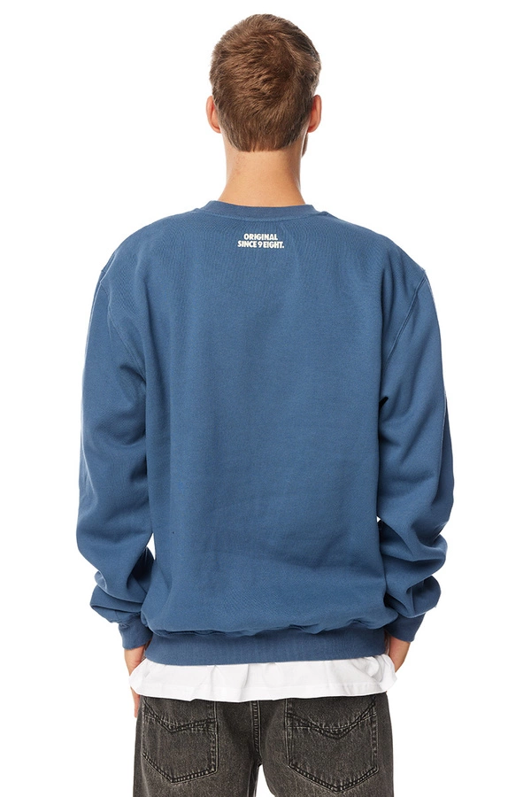 Bluza Mass Crewneck Patch niebieska