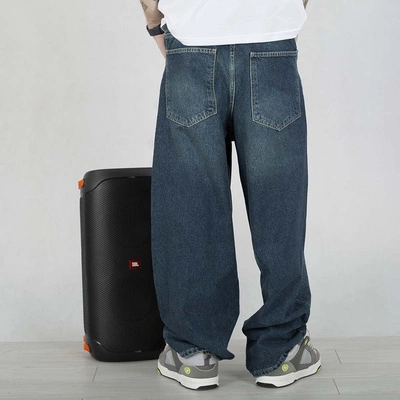 Spodnie Baggy I8 Denim BAG45 średni niebieski