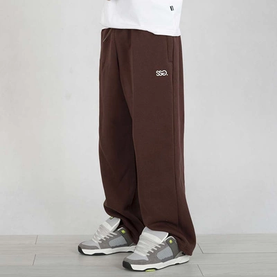 Spodnie Dresowe SSG Small Logo Drawcord brązowe