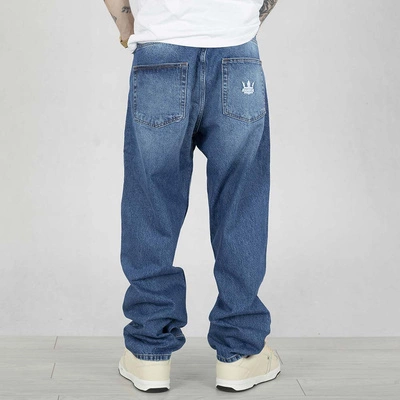 Spodnie Baggy Jigga Wear Crown Jeans blue