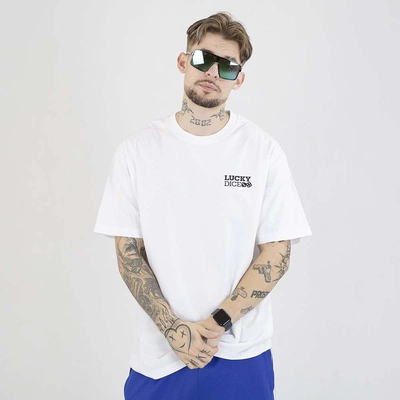 Koszulka Lucky Dice Baggy Truck biała
