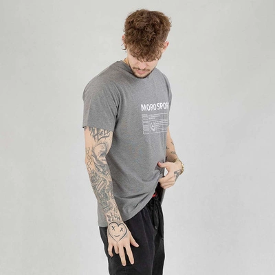 Koszulka Moro Sport Moro Rectangle Dark ciemno szara