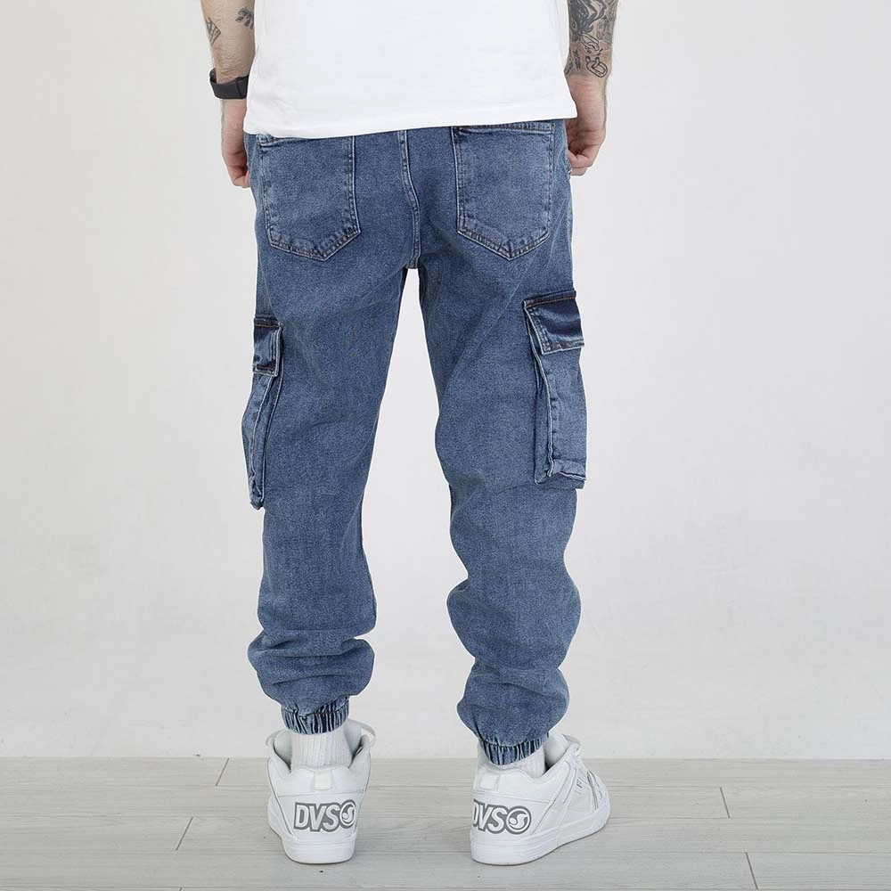 Spodnie Jogger I8 Denim BOY54 Cargo jasne niebieskie