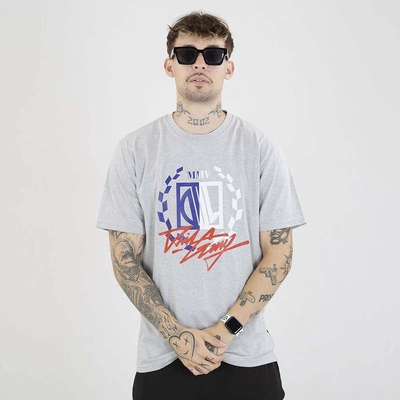 Koszulka Diil Gang szara biała