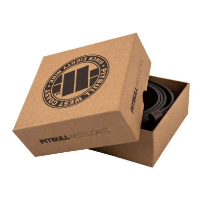 Pasek Pit Bull Leather Bones brązowy