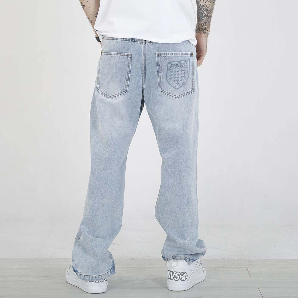 Spodnie Baggy Prosto Shield niebieskie