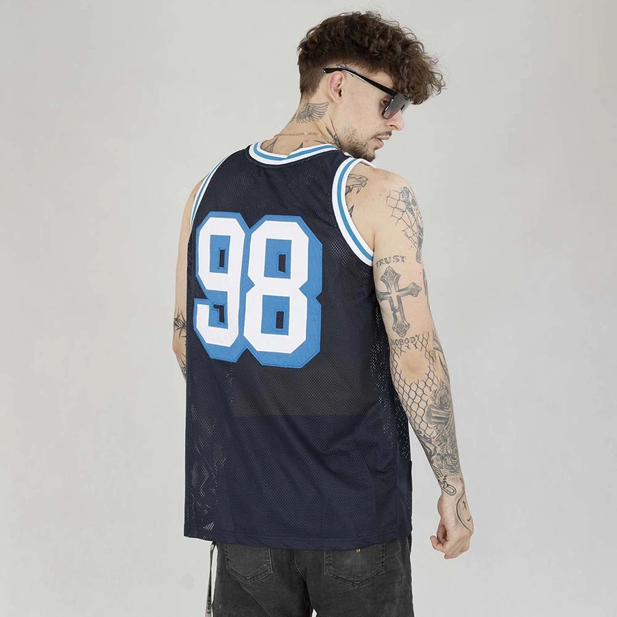 Tank Mass Club Mesh Jersey granatowy