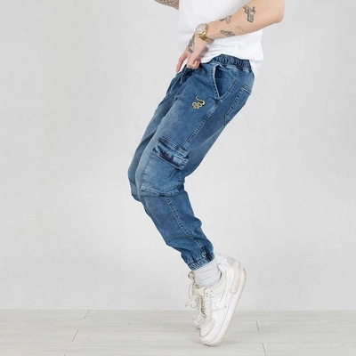 Spodnie Jogger Grube Lolo Roger niebieskie