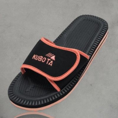  Kubota Klapki Rzep black pink