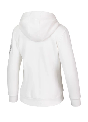 Bluza Pit Bull Z Kapturem Zip Sherpa Ruffina biała