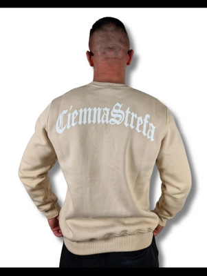 Bluza Crewneck Ciemna Strefa Gotyk beżowa