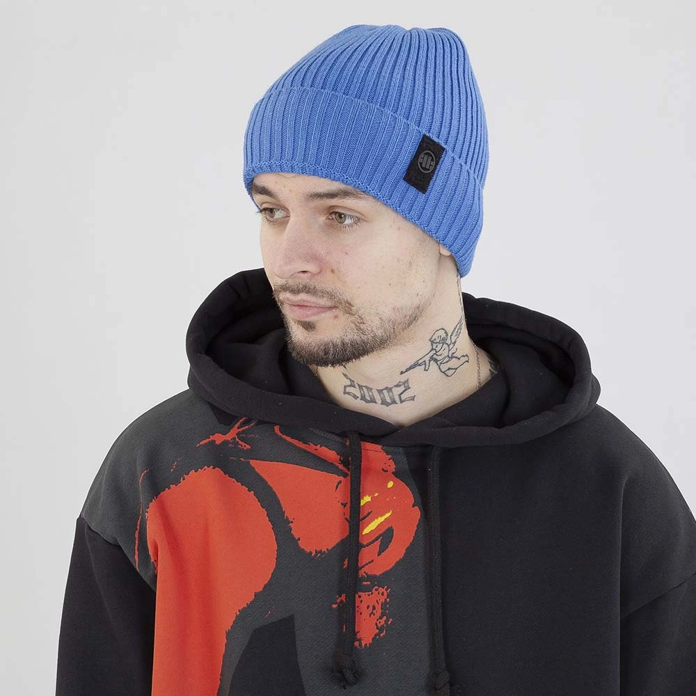 Czapka Pit Bull Velcro Logo niebieska