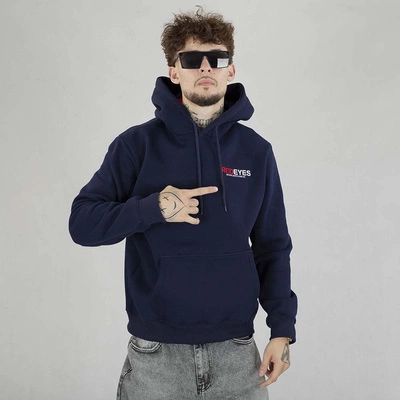 Bluza Hoodie Red Eyes King granatowo biała