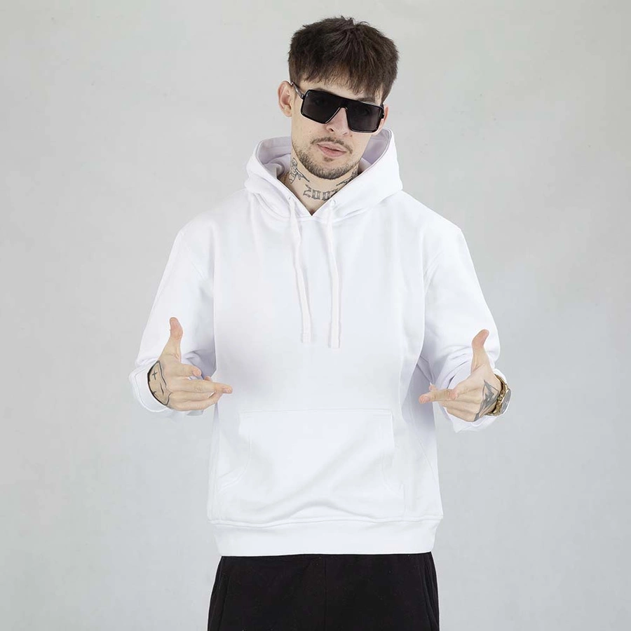 Bluza Hoodie Niemaloga 320g biała