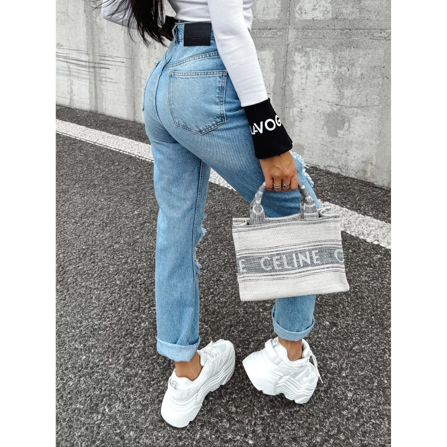 Spodnie Damskie Olavoga Horizon light blue jeans