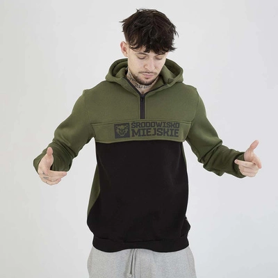 Bluza Środowisko Miejskie Hoodie Essential Bear khaki czarna