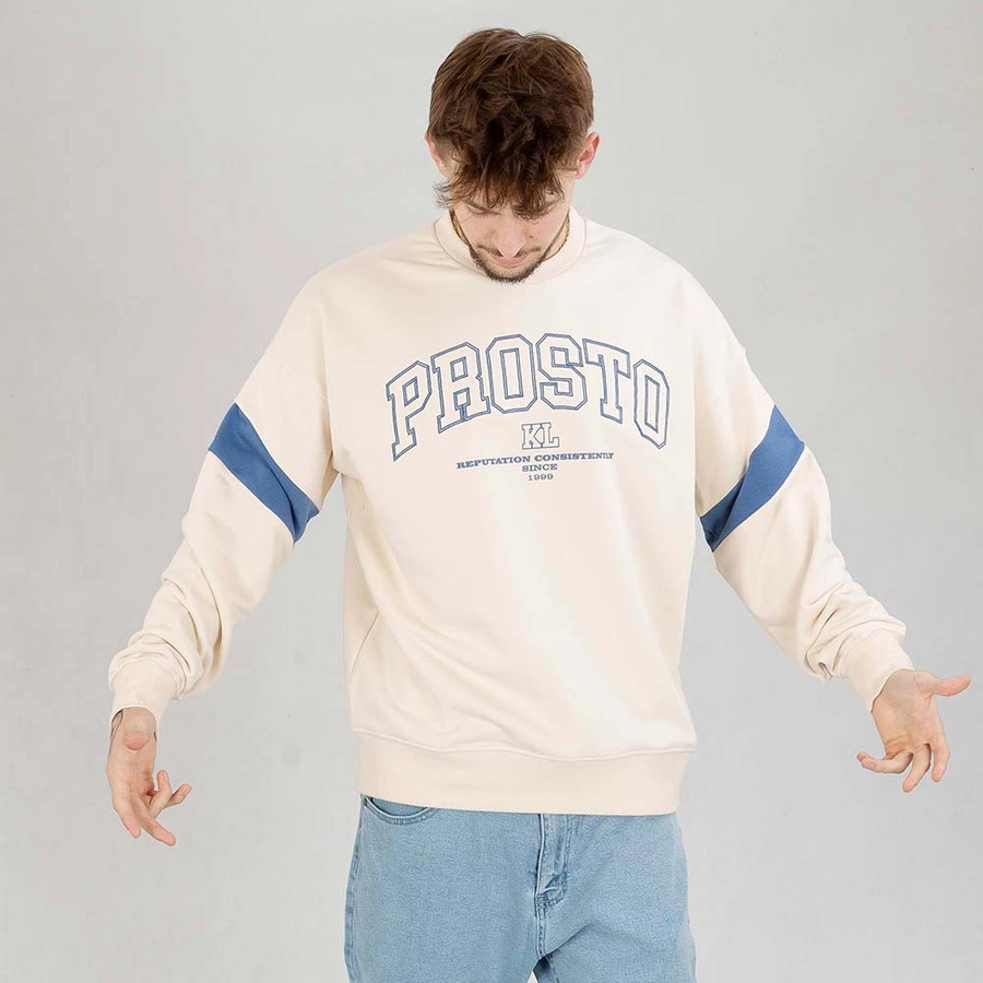 Bluza Prosto Crewneck Unigo beżowa