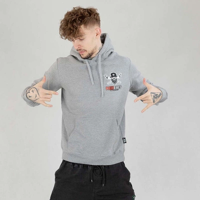Bluza Hoodie Red Eyes Fuck Off szara