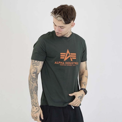 Koszulka Alpha Industries Basic 100501 ciemna zielona