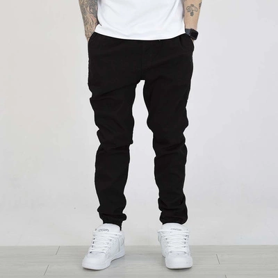 Spodnie Grube Lolo Dymek Back Haft czarno złote