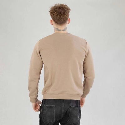 Bluza Ganja Mafia Crewneck Podpis Mini Gold beżowa