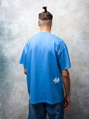 Koszulka Nice View Brand Small Front niebiesko biała