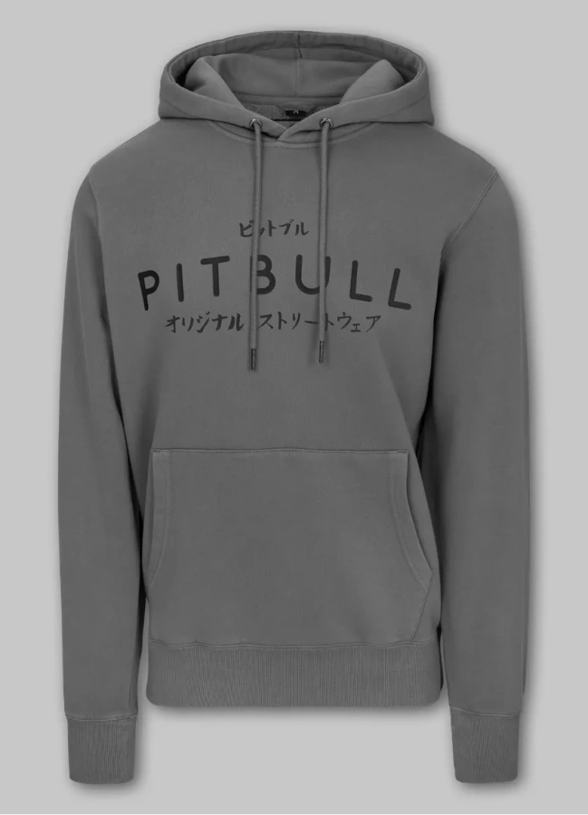 Bluza Pit Bull Hoodie Mt Fuji szara