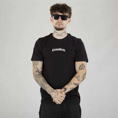 Koszulka Ciemna Strefa Gotyk Duże Logo czarno biała